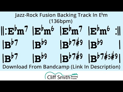 Eb Minor - Fusion Backing Track (i V, 136bpm)