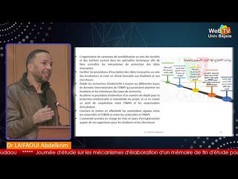 Concrétisation des projets de fin d’études en tant que projet innovant, par Dr LAIFAOUI Abdelkrim