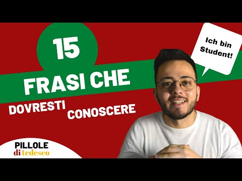 Tedesco A1 - "15 FRASI CHE DEVI CONOSCERE IN TEDESCO" - Imparare il tedesco- #4