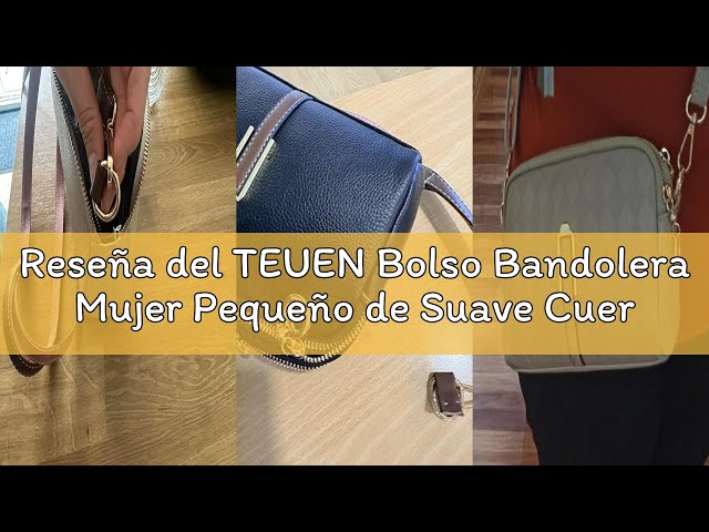 Vídeo relacionado con TEUEN Bolso Bandolera Mujer Pequeño de Suave Cuero PU, Bolsos Mujer Bandolera para Movil Bandolera Pequeña Mujer con Cremallera y Correa Ajustable Regalos de San Valentín y Navidad
