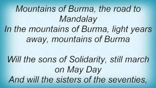 Midnight Oil - Mountains Of Burma Lyrics