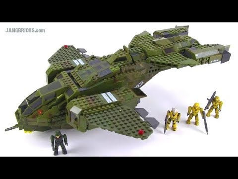 Mega Bloks Halo 96824 UNSC Pelican Dropship 2010 version reviewed 20141005