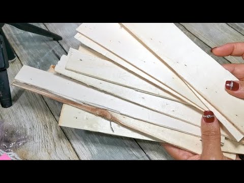 🌈MIRA que hice con MADERA de CAJAS de FRUTAS 37🌞