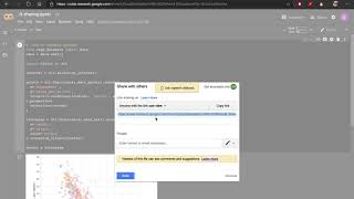 How to share a Jupyter Notebook document on Google Colab?