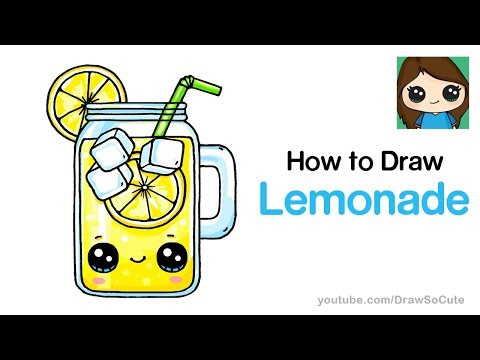 How to Draw Lemonade Easy and Cute