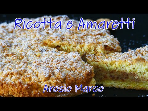 Torta di Nonna Mari, Ricotta e Amaretti, Ricetta Senza Macchinari