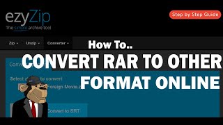 Convert RAR to Other Format [Step-by-Step Guide]