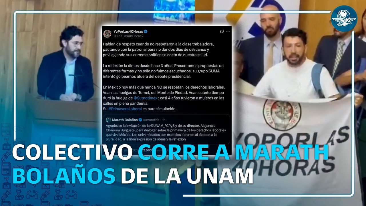 “¡2 días de trabajo, 5 de descanso!”: Protestan en la UNAM contra propuesta de jornada laboral