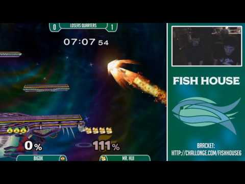 Fish House 6 SSBM - BigDK (Sheik) Vs. Mr. Hui (Fox) Losers Quarters
