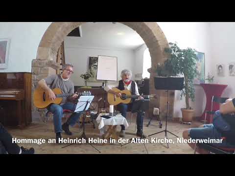 Rückblick  9 Hommage an Heinrich Heine in der Alten Kirche Niederweimar mit Christian Gömpel