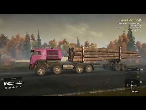 SnowRunner Gameplay Walkthrough - Logs to the Workers! - Part 23 (PS4)