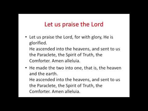 Let us praise the Lord