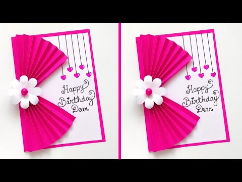 Easy and Beautiful Birthday Greeting Card | Easy DIY Birthday Card Ideas | How to make Birthday Card