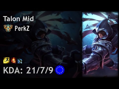Talon Mid vs Lissandra - PerkZ - EUW Challenger Patch 6.23
