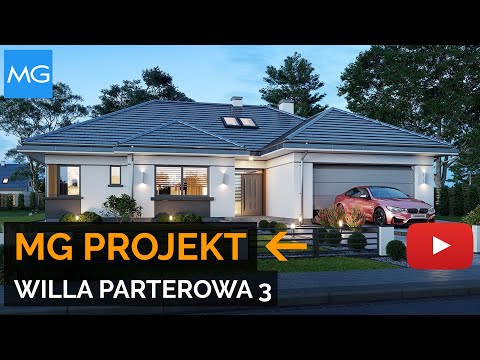 Projekt domu Willa Parterowa 3 MG Projekt - 140,02 m²