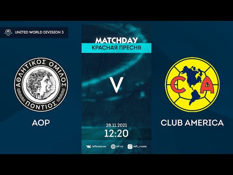 AFL21. United World. Division 3. Day 16. AOP - Club America