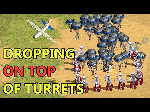 500 Para-Troopers vs 20 Tesla Coils - [Red Alert 2]