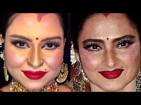 Rekhaji Makeup Transformation