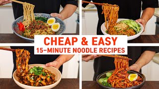 Cheap & Easy! 15 Minute Noodle Recipes For Noodle Lovers!