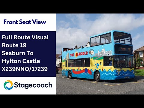 NEW SERVICE: FULL ROUTE VISUAL | Stagecoach Bus Route 19 - Seaburn to North Hylton | X239NNO/17239