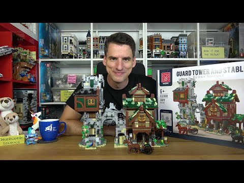 Eine schön umgesetzte Kooperation, aber mit 180€ zu teuer: Mork® 31001 Wachturm und Stall