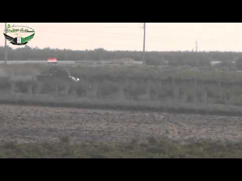 استهداف دبابة لقوات النظام على طريق المزريب الأشعري في ريف درعا بواسطة عبوة ناسفة من قبل كتيبة عباد الرحمن