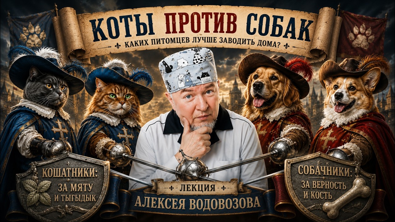 Коты против собак: эпическая битва за здоровье человека | Алексей Водовозов