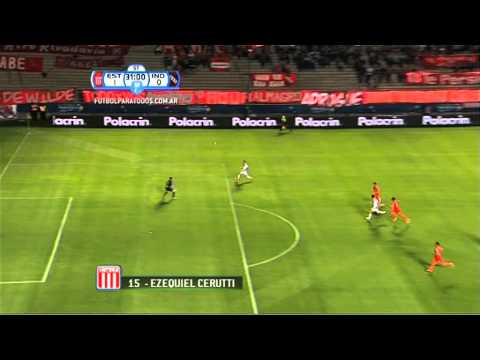 Gol de Cerutti. Estudiantes LP 1 - Independiente 0. Octavos de final. Copa Argentina 2013/14. FPT