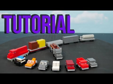 LEGO Micro Cars, Truck, and Train Tutorial