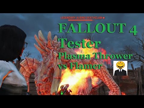 Flamer Vs. Plasma Thrower Fallout 4 Tester
