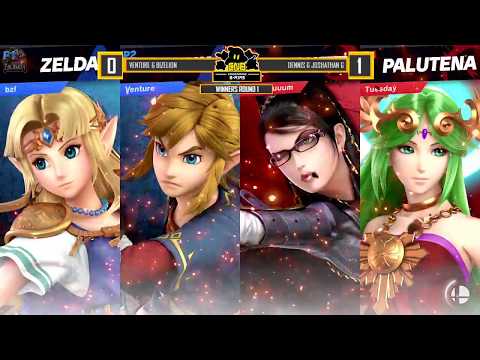 CN:B-Airs #228 - Venture & Bizelion vs Dennis & Joshathan G - Winners Round 1 - Super Smash Bros. Ul