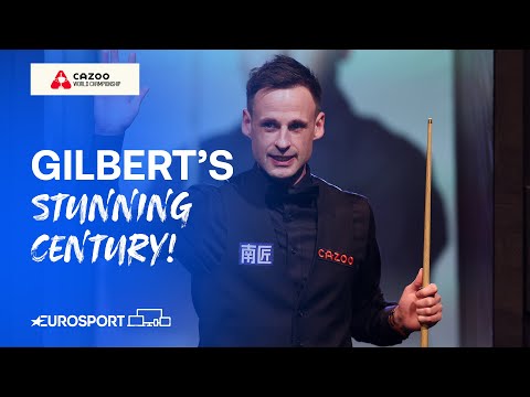 David Gilbert scores a beautiful CENTURY! 🤩 | Semi-Final | 2024 World Snooker Championship