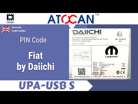 Fiat by Daiichi - Reading PIN Code by SN by UPA USB-S