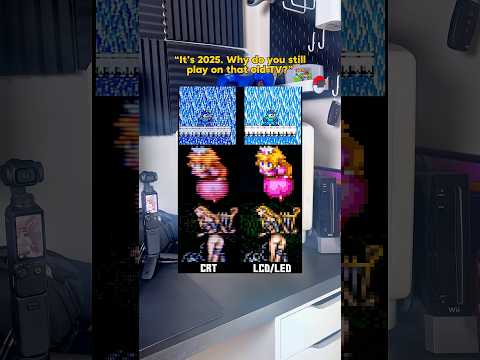 CRT vs LCD/LED for retro gaming #gaming #nintendo #retrogaming