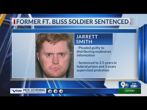 ‘Satanist’ former Fort Bliss soldier sentenced to 2 1/2 years in bomb plot