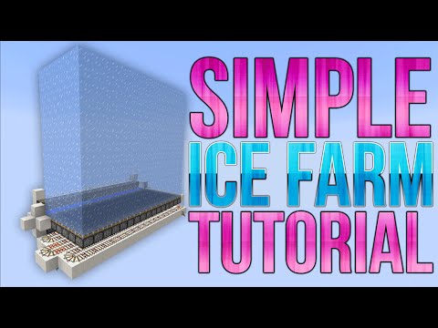 CR3WProductionz - Minecraft - Automatic Ice Farm - Simple Redstone Tutorial