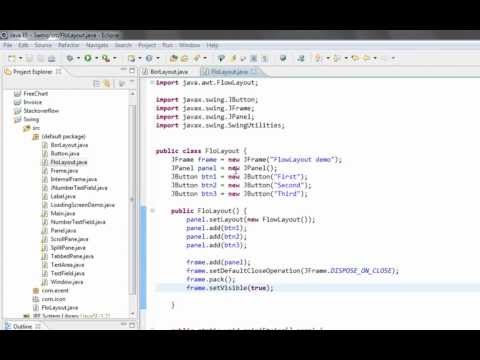Java Swing Gui Tutorial 16 Flowlayout