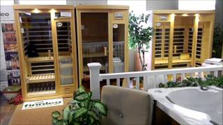 Sauna Showroom At PDC SPA & Pool World Lehighton, PA. Serving Lehigh Valley, Poconos, PA.