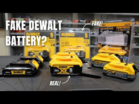 How to Identify a Fake Dewalt Battery | Counterfeit Dewalt Batteries are Everywhere