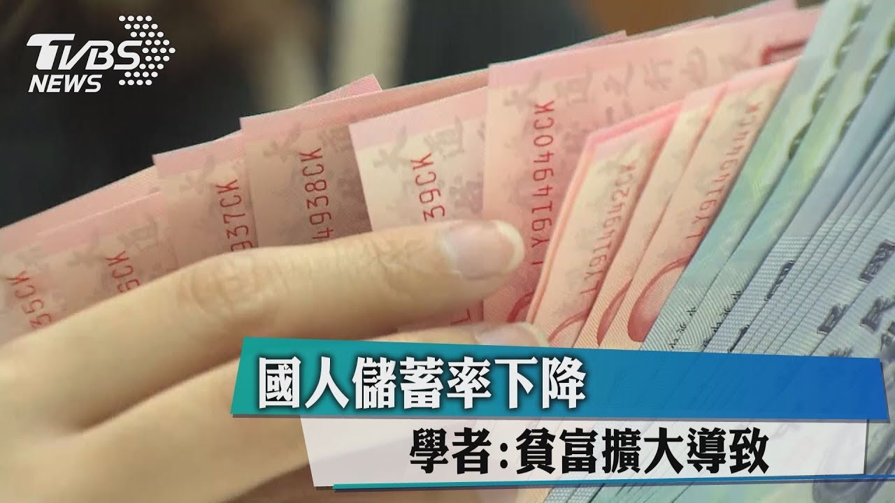 國人儲蓄率下降 學者:貧富擴大導致