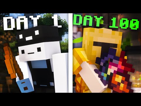 Frediii - I PLAYED Minecraft for 100 DAYS, here is what I got...