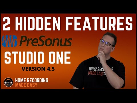 Presonus Studio One Version 4.5 Hidden Features