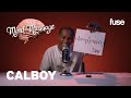 Calboy Does ASMR with Cheez Its, Talks Writer's Block & Shares Hidden Talent | Mind Massage | Fuse - Fuse Calboy Does ASMR with Cheez Its, Talks Writer's Block & Shares Hidden Talent | Mind Massage | Fuse
