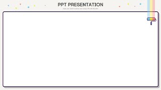귀엽고 깔끔한 ppt 배경 디자인 롤러 아이콘과 그라데이션 채색으로 끝내볼까