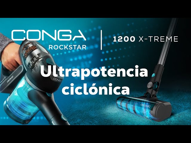Cecotec Conga RockStar 1200 X-Treme Aspirador Escoba/Mano sin Cable 25.9V