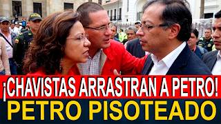 EN VIDEO: CHAVISTAS PISOTEAN A PETRO EN MÉXICO | MADURO LO AYUDÓ Y PETRO LO TRAICIONÓ