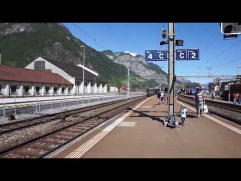 Extrazug Dampffahrt Gotthard vom 21.05.2016, Einfahrt in Erstfeld