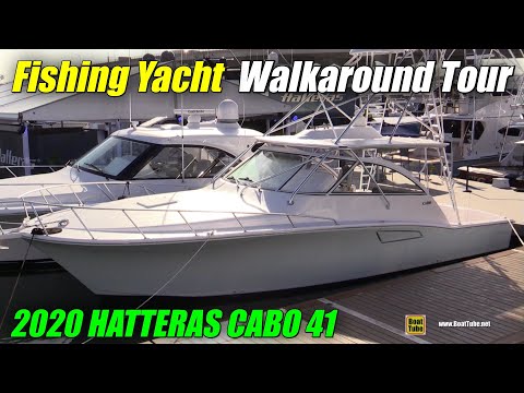 2020 Hatteras Cabo 41 Fishing Yacht - Walkaround Tour - 2020 Miami Yacht Show
