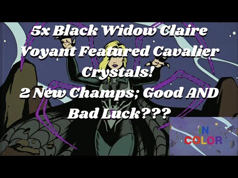 5x Black Widow Claire Voyant 6 Star Featured Cavalier Crystals! 2 New Champs; Good & Bad Luck - MCOC