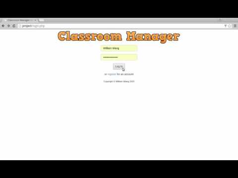 Classroom Manager - CS50 Final Project